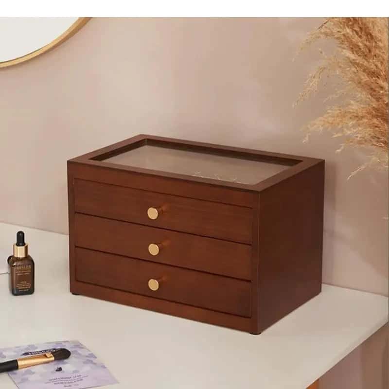 Organisateur Maquillage Bois