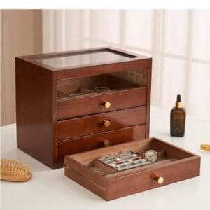 Organisateur Maquillage Bois