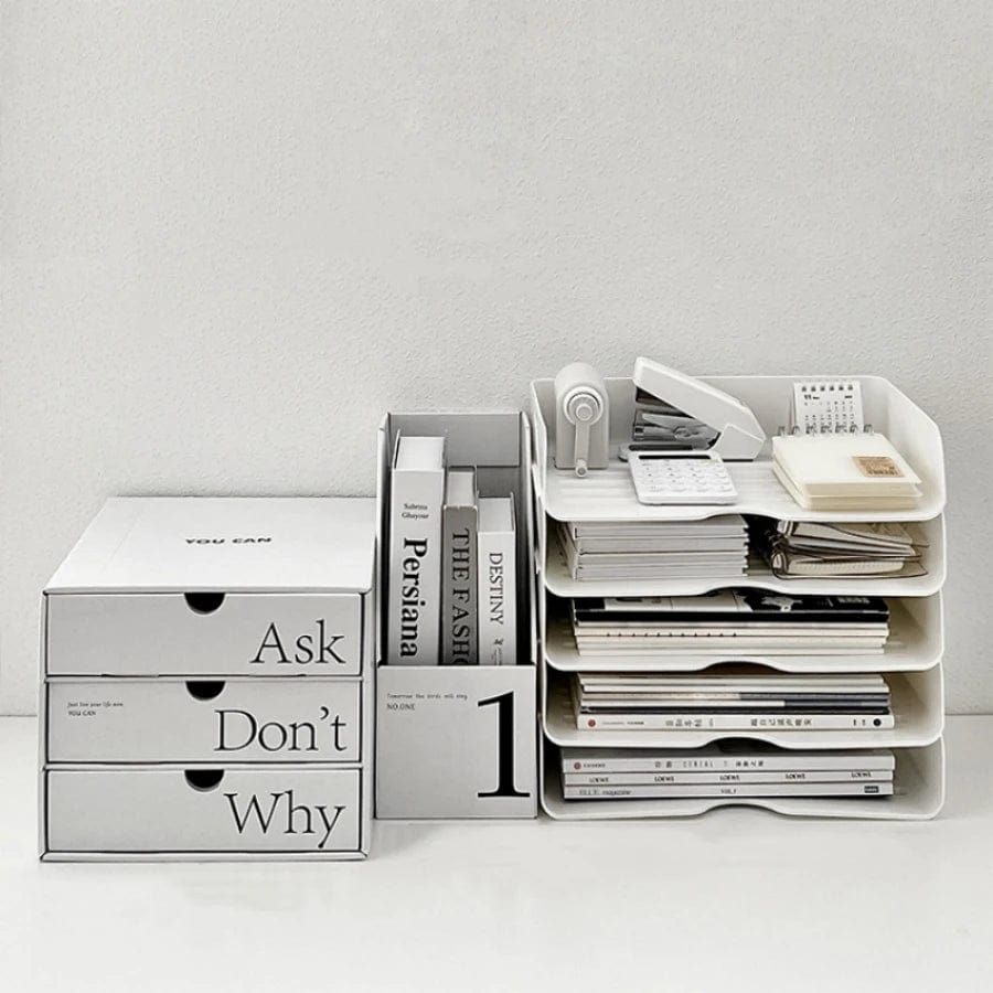 Range Document Bureau Tiroir (2 pièces)