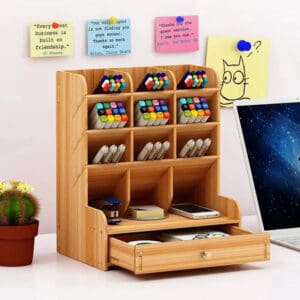 Rangement Bureau Tiroir Bois